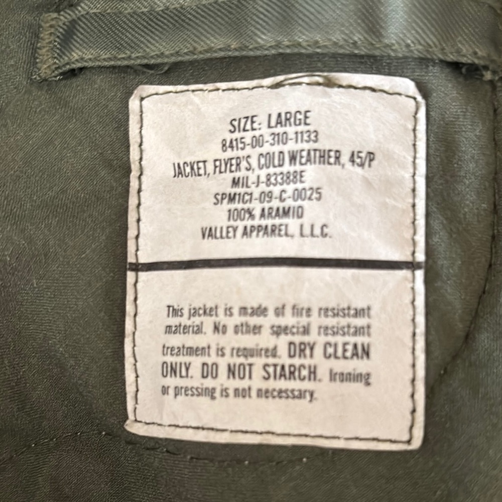 Green Cold Weather Jacket